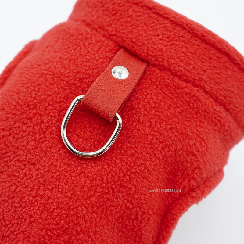 Winter Dog Jacket Vest with D-Ring